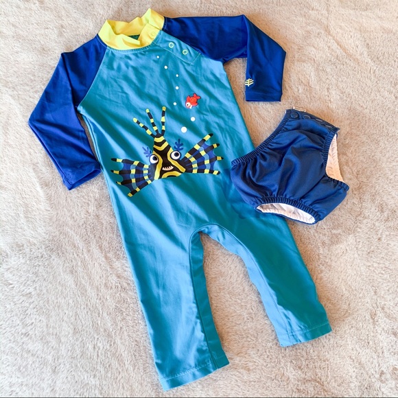 Coolibar Other - Coolibar Baby One Piece Swimsuit UPF 50+ 6-12M
